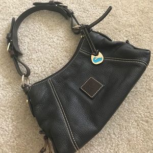 Brown Leather Dooney & Bourke Hobo Handbag